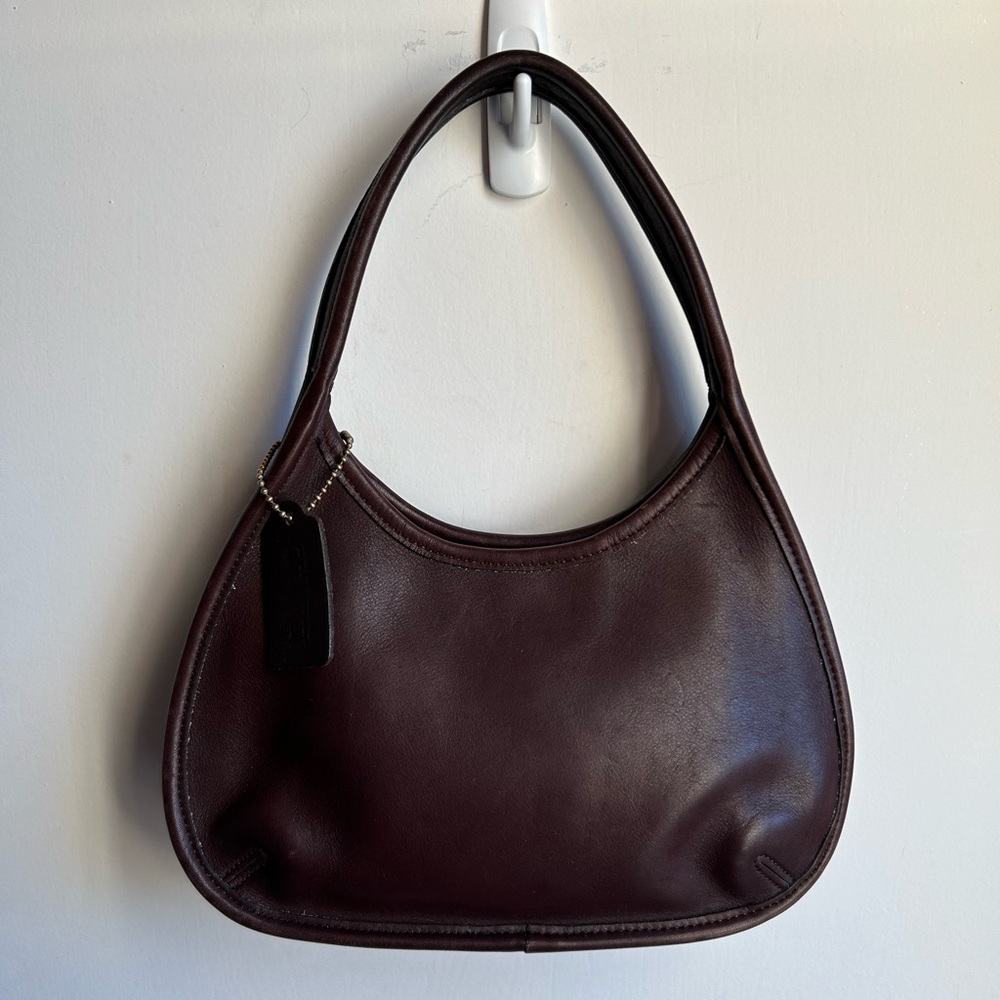 Chocolate Brown Vintage Coach Mini Ergo